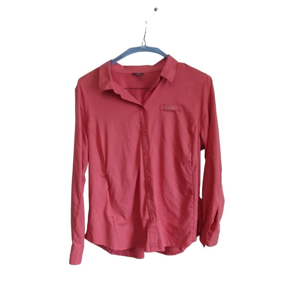 Eddie Bauer light weight pink button down